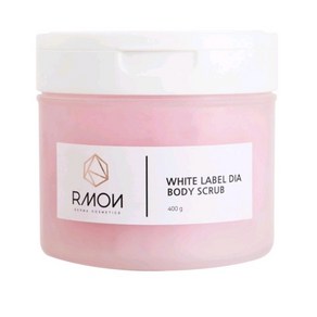 RMON WHITE LABEL DIA BODY SCRUM 르몽 피부진정 핑크솔트 각질 바디스크럽, 400ml, 1개, 르몽 피부진정 핑크솔트 각질제거 바디스크럽