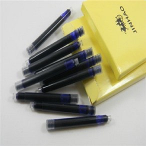 뽀띠나 10pcs 검정 만년필 잉크 카트리지 진하오 JINHAO 2.6mm 정품 펜 리필 충전 교체 변환기 표준 선물 필기구 졸업 입학 취업 축하 생일 선물 서명 펜슬 캘리그라피