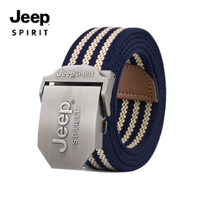 JEEP SPIRIT 남자 캐쥬얼 스트라이프 버클 벨트 T0498