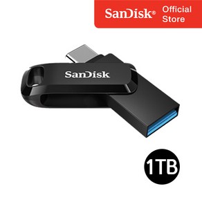 샌디스크 USB 메모리 SDDDC3 블랙 C타입 OTG 3.1 대용량, 1TB, 1개