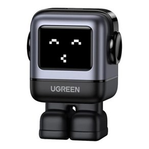 UGREEN RG 30W USB C 충전기 Nexode Robot GaN 고속 충전기 블록 스마트 폰용 소형 충전기 전원 어댑터, 1개, 그레이-블랙