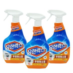 유한락스 주방청소용 세정제 상큼한 사과향, 주방청소용 600ml 3개, 3개, 600ml