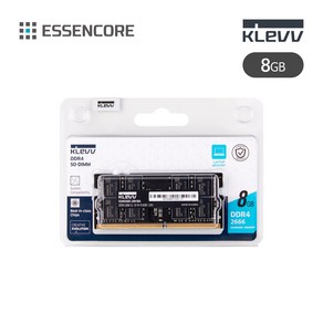 에센코어 KLEVV DDR4 8G PC4-21300 CL19 2666MHz 노트북 파인인포 (하이닉스 칩 내장), 1개