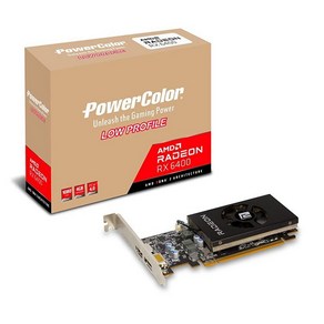 PoweColo 파이터 AMD 라데온 RX 6600 그래픽 카드 8GB GDDR6 메모리, 6400 로우 프로파일