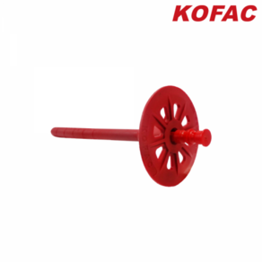 [코리아화스너] KOFAC KPS 일체형 화스너 타격 앙카 칼블럭 단열재 고정 고급형 8x135 ~ 8x170, 200개