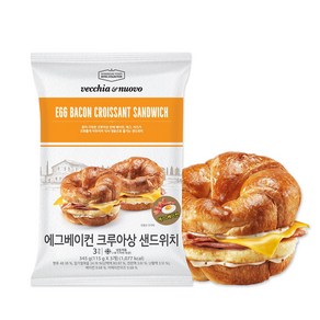 베키아에누보 에그베이컨 크루아상 샌드위치 (115g x 3개입)