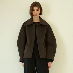 매장정품 LARGO balloon half coat dak bown 20FW_027 481337