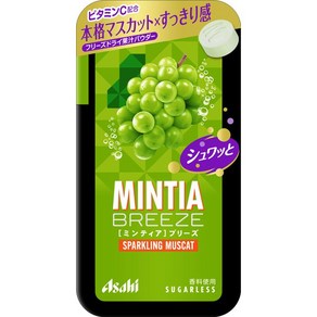 아사히그룹식품 Asahi MINTIA BREEZE 민티아 브리즈 스파클링 머스캣 일본사탕 일본캔디 구강청정 입냄새제거 입안상쾌, 1개