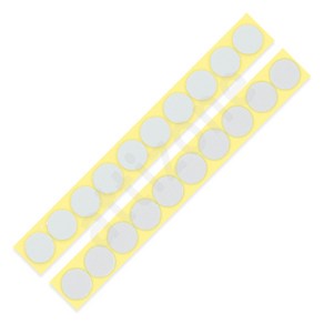 attizone 벨크로 원형찍찍이 (소포장) 20mm x 10세트 - 11칼라, 흰색, 10개