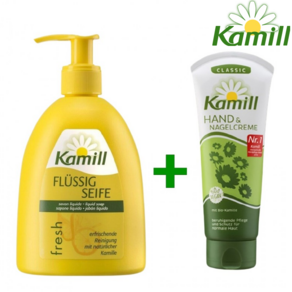 [1+1 카밀 핸드케어세트] kamill 카밀 클래식 승무원 핸드크림 100ml + 프레쉬 핸드워시 300ml 세트 답례품 선물용 추천, 2개