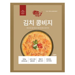 쿡앤라이프 김치콩비지찌개 간편 국물요리 냉동식품, 1개, 500g