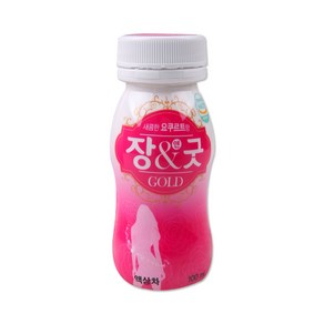 장앤굿 GOLD 새콤한 요쿠르트향 장건강음료, 100ml, 4개