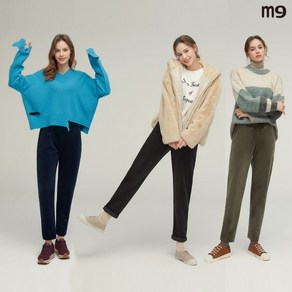 M9코듀로이본딩팬츠 [M9] 여성 벨벳 코듀로이 기모 본딩 팬츠 여성3종