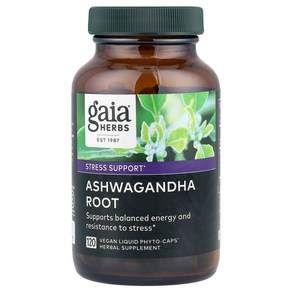 Gaia Hebs 아슈와간다 식물성 액상 파이토 캡슐 120정, 120g, 1개