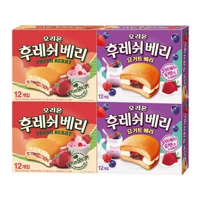 오리온 후레쉬베리 요거트12p 2개 + 후레쉬베리12p 2개, 336g