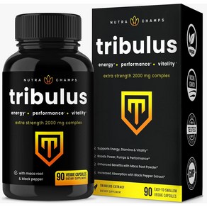 뉴트라챔프 NutaChamps Tibulus Teestis 2000mg 90정 마카 트리뷸러스 테레스트리스 에너지, 1, 1개