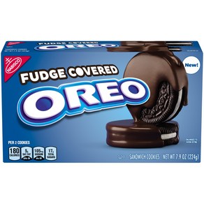 [미국직배송]오레오 퍼지 커버드 초콜릿 쿠키 224g OREO Fudge Coveed Chocolate Oiginal Flavo, 1개