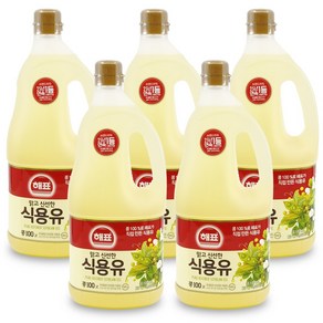 해표 식용유 1.8L x 5P 콩기름 사조대림, 5개