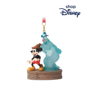 [Disney Stoe] 2024 디즈니 스토어 미키 마우스 고스트 할로윈 오너먼트 라이트업 피규어 Mickey Mouse & Ghost Light-Up Onament