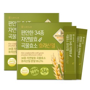 편안한 34종 발효 곡물 효소 포스트바이오틱스 유산균, 90g, 2개