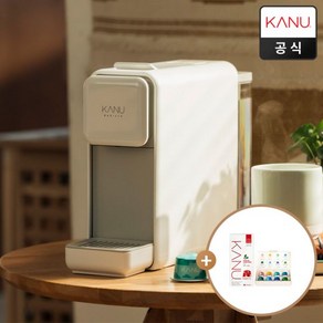 카누 바리스타 캡슐커피머신 페블+(전용캡슐 18캡슐 웰컴키트포함), 화이트, 윈터 그리팅, 머신과 증정품이 별도로 배송됨을 확인했습니다.