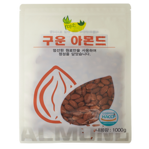 미소한입 두리식품 구운 아몬드, 1kg, 1개