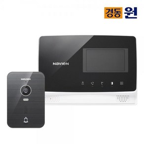 [경동나비엔] 경동 시공포함 비디오폰(인터폰) NHA-0475(블랙)+마감판세트/초인종포함