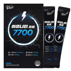 아르기닌 비타솔 아르니틴 프로 7700 20ml (15포) 꽈추형 오르니틴 L 엘 아르기닌 아르지닌 베리맛 초고함량 에너지 활력 충전, 300ml, 1개