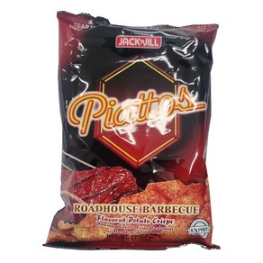 필리핀 JACK'nJILL 피아토스 바비큐 감자칩 85g / Piattos barbecue potato crisps 과자 간식