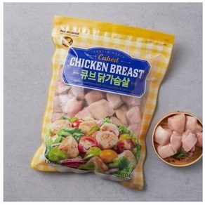 노브랜드 냉동 큐브 닭가슴살 1000g, 1kg, 1개