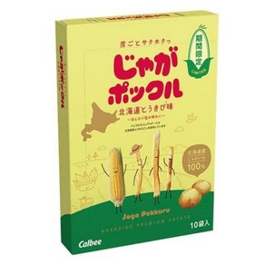 쟈가포쿠르 홋카이도 프리미엄 감자 스낵 옥수수맛 감자칩, 10개, 18g