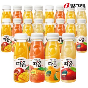 빙그레 따옴 주스 235ml 사과5+애플망고5+천혜향5+자몽5 (총 20개)