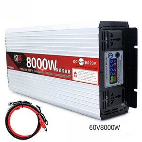 8000w 정현파 인버터 캠핑차박 변압기 12v 24v 220v, 6500W 220V 24V, 1개