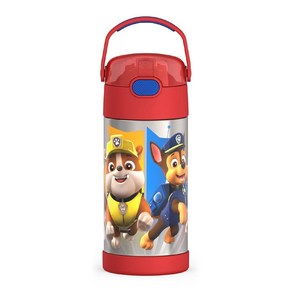 THERMOS 어린이용 펀테이너 스테인리스 스틸 보틀 블루 퍼피 구조대 12온스