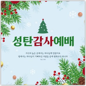 성탄절 현수막 - 성탄감사예배 21274BLD