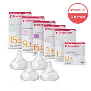 더블하트 모유실감 3세대 젖꼭지 (SS/S/M/L/LL/3L), 3세대 젖꼭지M(2입)+L(2입), 1개