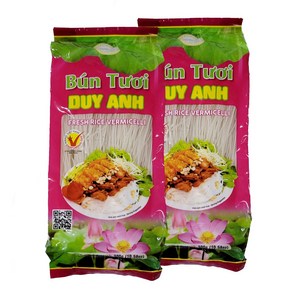 베트남 두이안 라이스버미셀리 BUN TUOI RICE VERMICELLI 분투이 쌀국수 1mm, 300g, 2개