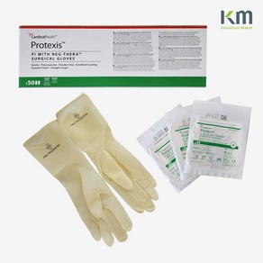 카디날헬스케어 프로텍시스 PI 뉴테라코팅 라텍스프리 수술장갑 50쌍 PROTEXIS PI with NEU-THERA Glove, 7, 50세트