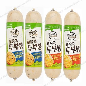 [풀무원] 해물쏙 두부봉 180g 2개 + 치즈쏙 두부봉 180g 2개 각2개씩 (총4개), 1개