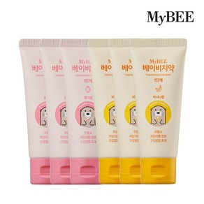 마이비 겔형 베이비치약 1단계 50g 3개/0~2세, 바나나향, 3개