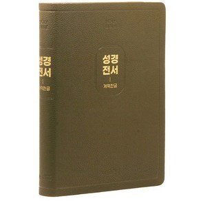 개역한글판 큰글자 성경전서 특대단본 무지퍼 97B 모카브라운 위즈덤바이블