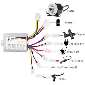 전기 자전거 dc 브 모터 속도 컨트롤러 36v 800w 48v 스쿠터