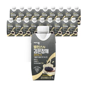 케어웰 밸런스N 검은참깨 로우슈거, 200ml, 72개