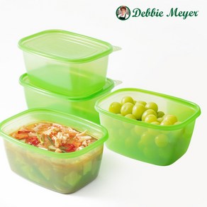 [데비마이어] 데비마이어 그린박스 김치통 냉장고정리 야채보관용기 쌀보관용기 1.8L 4p, 4개, 단품