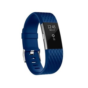 [호환품] Fitbit Chage 2 용 교체 시계 밴드 소프트 실리콘 손목 팔찌 스트랩 액세서리, 15 blue 7_01 S, 1개