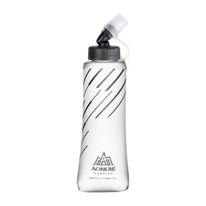 오니지 등산 물통 소프트 플라스크 마라톤 물병 SD21 420ml, 스트로우, 1개, 투명