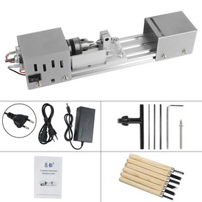 미니 목재 선반 기계 DIY 목공 회전 도구 미니어처 부처님 진주 선반 부처님 진주 연삭 연마 1224V, 1) 화이트, 1개