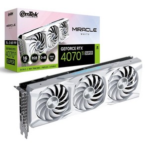 [emTek] 지포스 RTX 4070 Ti SUPER MIRACLE WHITE D6X 16GB