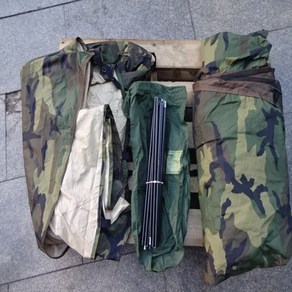 중고 미해병대 텐트 USMC 1인용전술 텐트 미군전술 중고 휴대용텐트 One Man Tents, 중고 C 급 미해병대 텐트 1셋트