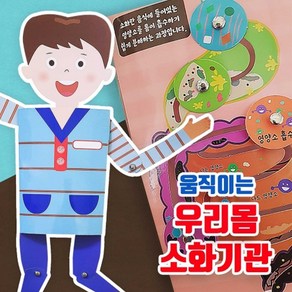 움직이는 우리몸 소화기관 초등학교 돌봄교실 미술놀이 DIY 만들기 키트